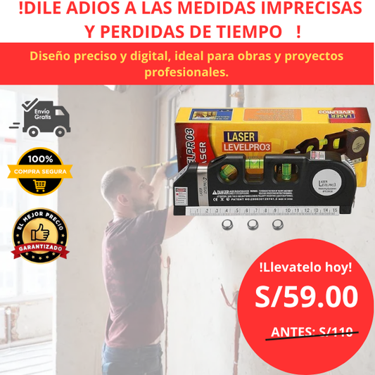 LASER CON FLEXOMETRO DIGITAL