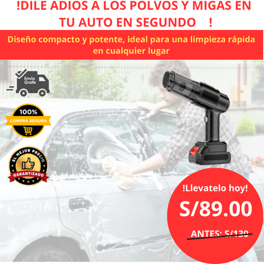 ASPIRADORA DE MANO RECARGABLE